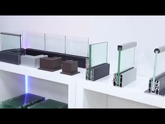 Gri Alüminyum U Kanal Cam Çit 10 mm Kalınlıklı Çerçevesiz Cam Balustrası