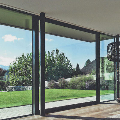 Ağır Güçlü Alüminyum Kaydırma Kapısı yalıtımlı Tempered Glass Patio Kaydırma Kapıları