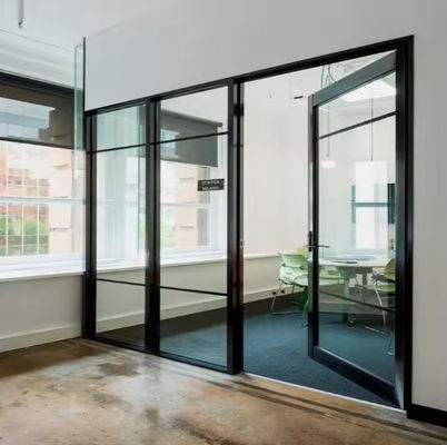 Duvarlar Bölücü İç İç Alüminyum Salıncak Kapılar Özel Fransız Casement