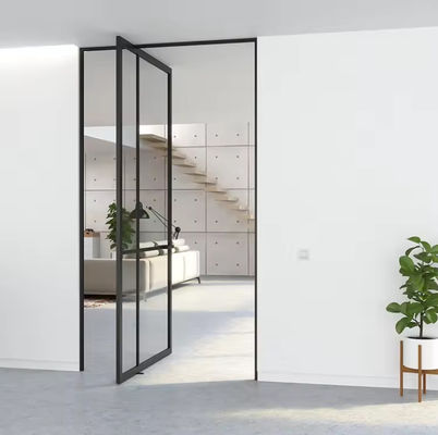 Alüminyum Alaşım Çerçevesiz Cam Pivot Kapı Korozyona Dirençli Kolay Temizleme