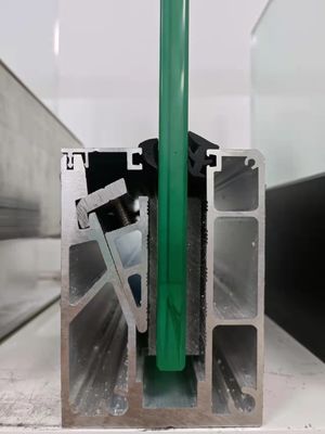 Alüminyum U Kanal Cam Balustrası Dış Çevre için Hava Duruma Dirençli