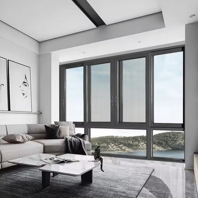 Ticari ses geçirmez alüminyum çerçeve yalıtımlı camlı kaydırıcı pencereler