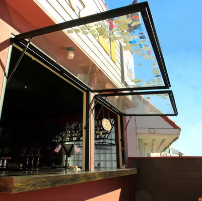 Yüksek Güvenlik Alüminyum Çerçeve Tek Çatlaklı Eğilip Döner Pencere