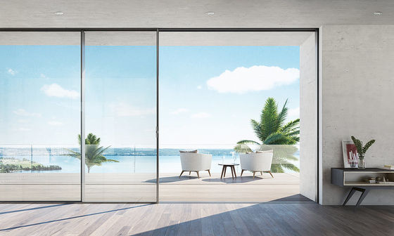 Ekolojik Arkadaşlık Alüminyum Kaydırma Kapısı Balkon İnce 4 Alüminyum Kasem Kaydırma Kapısı Kullanarak