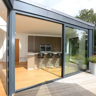 Ağır Güçlü Alüminyum Kaydırma Kapısı yalıtımlı Tempered Glass Patio Kaydırma Kapıları