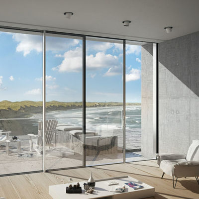 Ağır Güçlü Alüminyum Kaydırma Kapısı yalıtımlı Tempered Glass Patio Kaydırma Kapıları