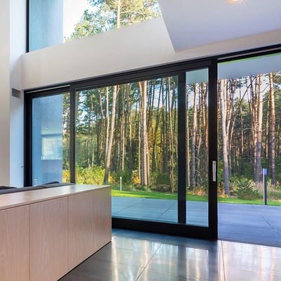 Güvenlik Konut Alüminyum Kaydırmalı Cam Kapılar Isolanslı Cam Isı Kırma Profili