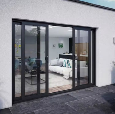 Güvenlik Konut Alüminyum Kaydırmalı Cam Kapılar Isolanslı Cam Isı Kırma Profili