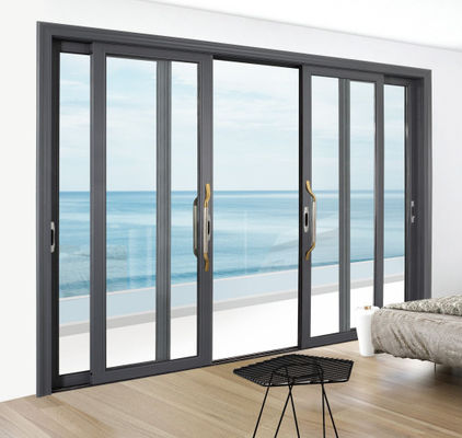 Tempered Glass Clear Aluminum Sliding Door Slim Frame External Aluminum Sliding Doors (Tamırlı camdan açık alüminyum kaydırma kapısı)