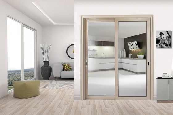 Siyah Tayfun Direnci Alüminyum Kaydırma Kapısı Alüminyum Çerçeve 1.5 Alüminyum Kaydırma Kapısı