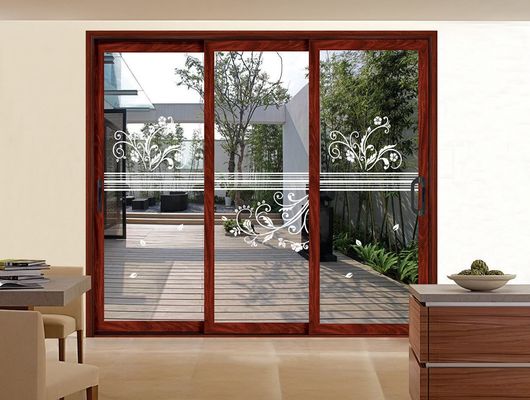 Güçlü Alüminyum Profili Kaydırma Kapısı Tempered Glass ile özelleştirilebilir