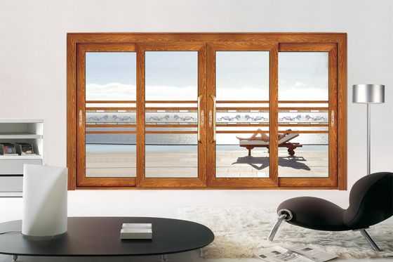 Çift Cam Alüminyum Kaydırma Kapısı Kasırga Direnci Çok Kaydırma Cam Kapısı