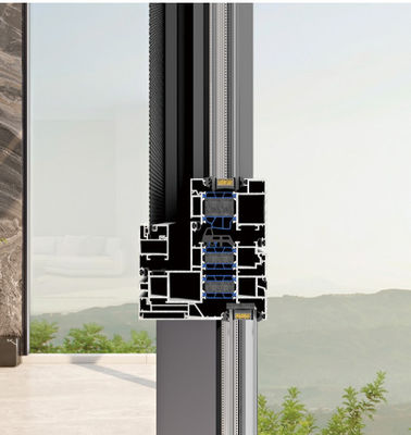 Alüminyum Kalıcı Swing Açık Pencere Laminli Cam ve Tempered yalıtım cam