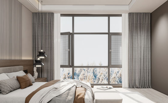 SZG Alan tasarrufu Alüminyum Dışarıya Açılan Pencereler Maksimum Hava dolaşımı için