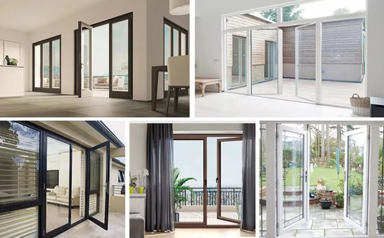 Tozla kaplanmış alüminyum salıncak kapı uzun süreli kullanım için çevre dostu