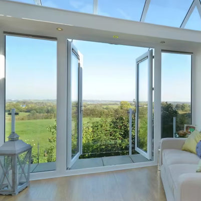 Tozla kaplanmış alüminyum salıncak kapı uzun süreli kullanım için çevre dostu