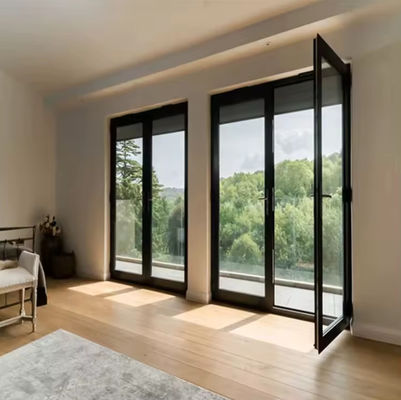 Ağır Alüminyum Çerçeve Swing Kapı Termal Break Kolay Bakım