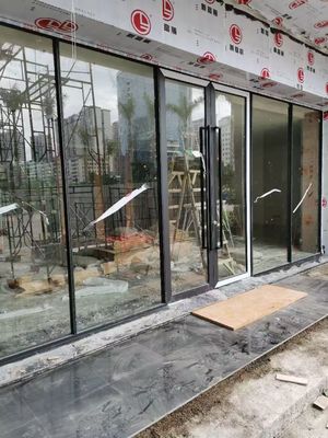 Güvenlik Alüminyum Çerçeve Swing Kapı Fluorocarbon Kaplama ile özelleştirilmiş