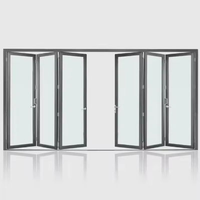 Termal Break Alüminyum Çerçeve Kaydırma Kapısı Tempered Glass ile Toz Dayanıklı