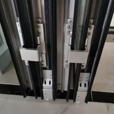Termal kırma profili ile kalın cam alüminyum iki katlı avlu kapıları