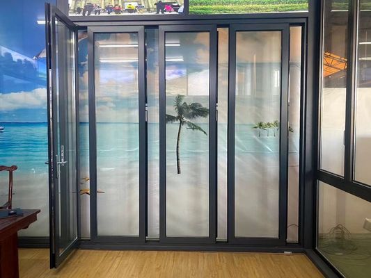 Kasırga Direnci Tempered Glass Bifold Kapı Yüksek Güvenlik Özel