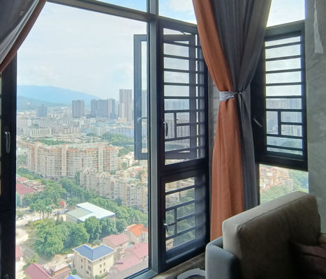 Modern Alüminyum Salıncak Pencere yalıtımlı cam Salıncak Açık Pencereler