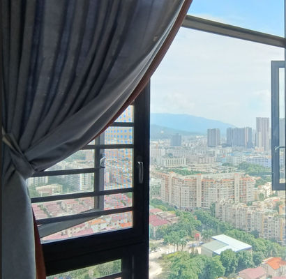 Modern Alüminyum Salıncak Pencere yalıtımlı cam Salıncak Açık Pencereler