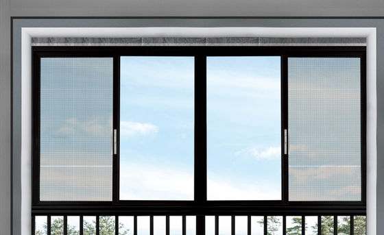 Düzgün Çalışma Yatay Kaydırıcı Aluminium Pencereler Böcek Koruması