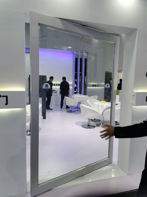 Slim Frame Alüminyum Pivot Kapısı Tempered Clear Glass Giriş Pivot Kapısı