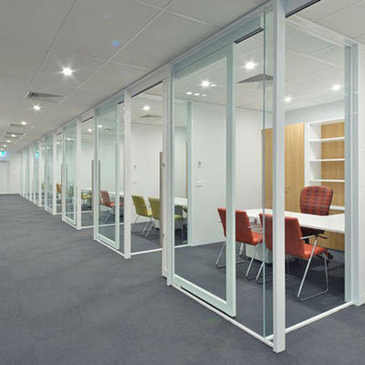Ticari Dahili Ses geçirmez Cam Bölme Duvarı Gizlilik Koruması
