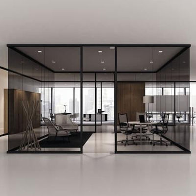 Renkli cam iç cam bölmeler Alüminyum çerçeve ile ev kullanımı