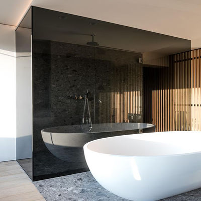 Renkli cam iç cam bölmeler Alüminyum çerçeve ile ev kullanımı