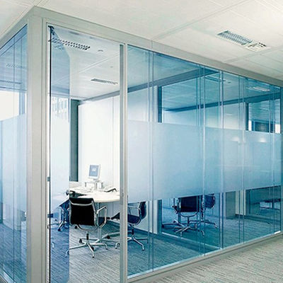 Renkli cam iç cam bölmeler Alüminyum çerçeve ile ev kullanımı