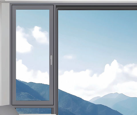 İzole edilmiş Eğiliş Dönüşü Alüminyum Pencereler Enerji tasarrufu ve kolay bakım