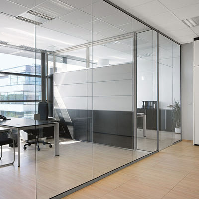 Ticari Güvenlik İç Cam Bölme Ofis Ses Basit Cam Bölme