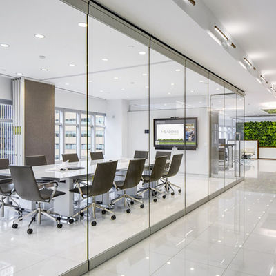 Özel 8 mm cam bölme kapıları toz dayanıklı ve ses yalıtımı