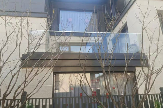 Balkon Alüminyum U Kanal Cam Çit Sürdürülebilir U Kanal Balustrası