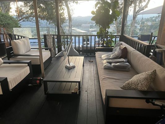 Konut için güverte çerçevesiz U kanal cam parmaklık toz kaplama