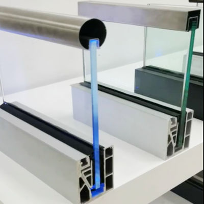 SGCC Tempered Glass U Kanal Glass Balustrade Stable Structure LED Light