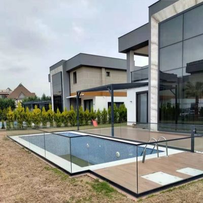 Modern Tasarımlı Cam Çit Balkon Çit U Kanalı Cam Çit İçeride Dışarıda