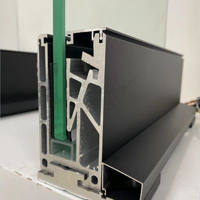 Sabit Tempered Glass Balkon Balustrade Alüminyum Handrail ile Cam U Kanal Sistemi