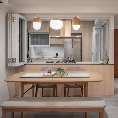 1.5mm Alüminyum Katlanabilir Pencereler Yatay Katlanabilir Desen ve Anodizasyon Çerçeve Dönüşümü ile Uzun Süren