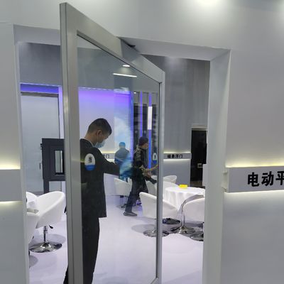 Alüminyum Alaşım Çerçeve Lüks Tasarım Laminated Tempered Glass Pivot Ön Kapı Tek ve Çift Cam Tipi için Özel Boyutlarda