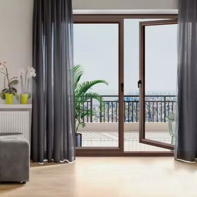 İzolasyon Alüminyum Salıncak Kapı İç Cam Ofis Kapısı için toz kaplama