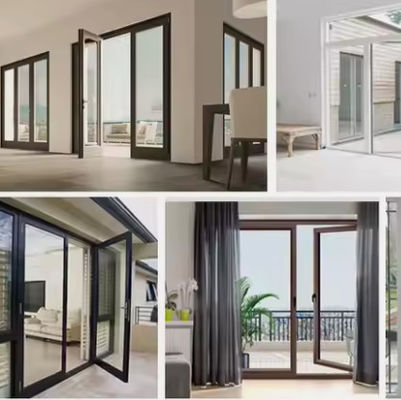 Ticari ve konut ortamları için kilit türü Mortise kilit Alüminyum salıncak kapı
