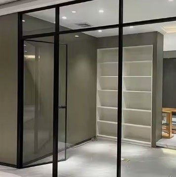 Y/N Böcek Ekrani Alüminyum Salıncak Kapı, Çift Tempered Açık Cam ve Manyetik Kilitli