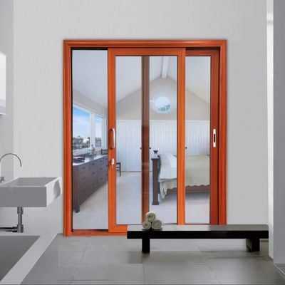 Yağ dumanı önlemesi için uzun ömürlü alüminyum sürgülü kapı 50 yıl ömür süresi ve yüksek enerji verimliliği