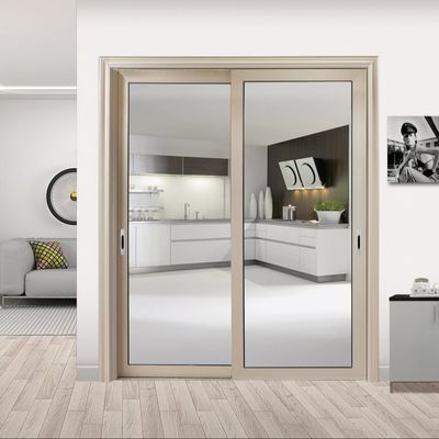 Yağ dumanı önlemesi için uzun ömürlü alüminyum sürgülü kapı 50 yıl ömür süresi ve yüksek enerji verimliliği