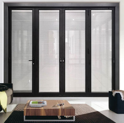 Kasırga Dayanıklı Dışarı Bi Katlanabilir Kapı Alüminyum Patio Bi Katlanabilir Kapılar Puertas Plegables Akordeon Katlanabilir Cam Kapı