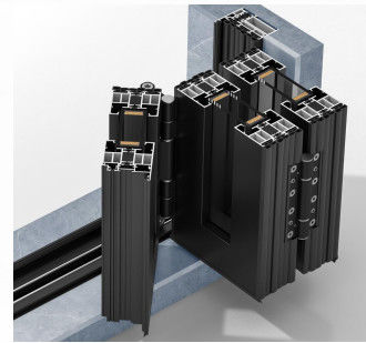 Özel çerçeve genişliği ve ses yalıtımı ile yüksek kaliteli Alüminyum Bi Katlanabilir Kapı